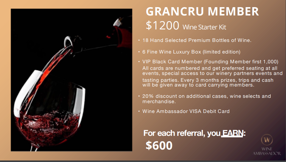Join our California Base Wine club as a Grand Cru member elite of all Memberships you want this.